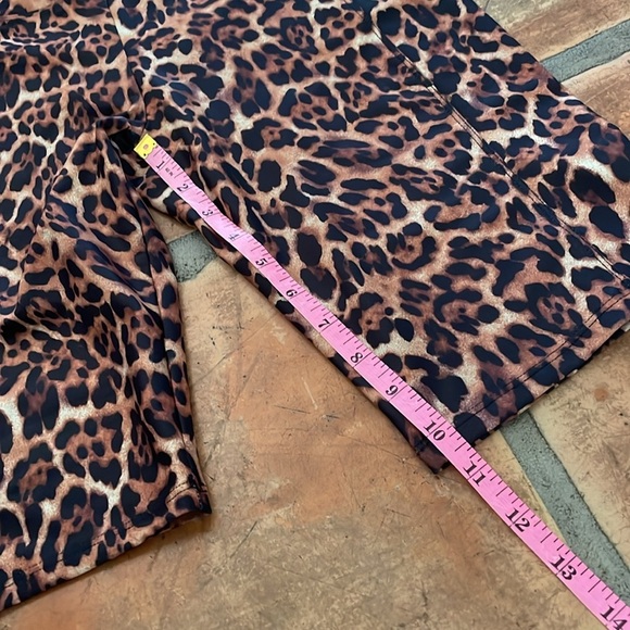 NEW Josie Natori Size Small Leopard Print Biker Shorts Athleisure New w Tags NWT - Picture 9 of 10